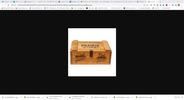 PF Prairie Storm Wooden Ammo Box